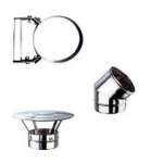 Cheminée Inox Simple Paroi 100mm