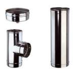 Cheminée Inox Simple Paroi 180mm