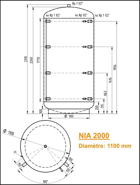 ballon tampon 2000 litres