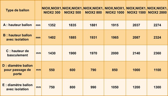  Ballon tampon NIOX 2