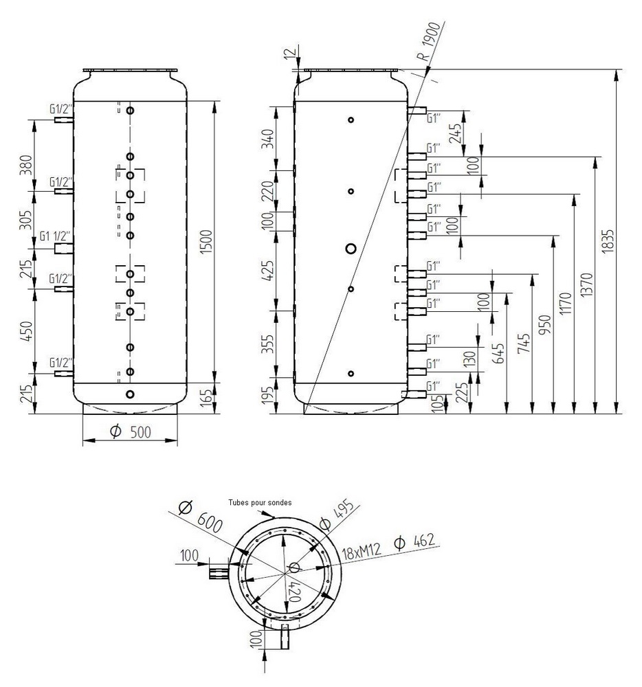 ballon tampon NIOX 500 litres