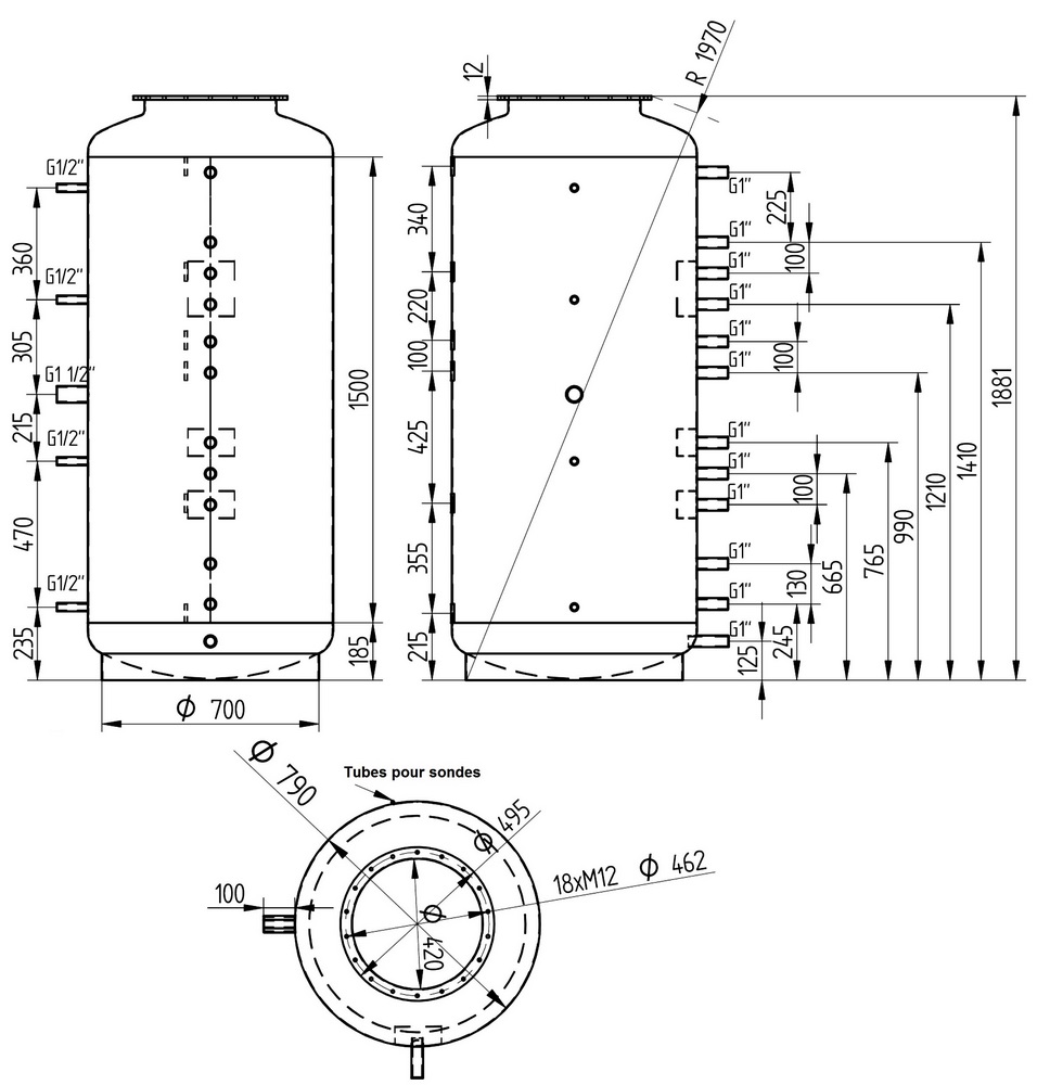 ballon tampon NIOX 800 litres